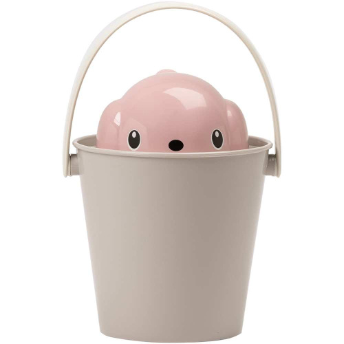United Pets ведро для сухого корма "Dog-Crock" 7,5 л, серо-розовый, для собак