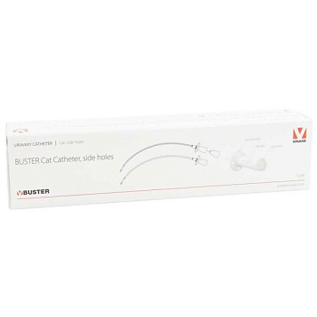 KRUUSE катетер стерильный для кошек 1,0х130 мм со стилетом, 1 шт