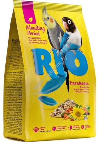 RIO 500 г корм для средних попугаев в период линьки 