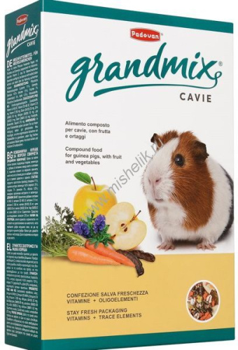 PADOVAN GRANDMIX Cavie 850 г корм для морских свинок основной с витамином С 