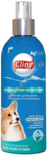 CLINY 200 мл кондиционер-антистатик спрей для кошек и собак 