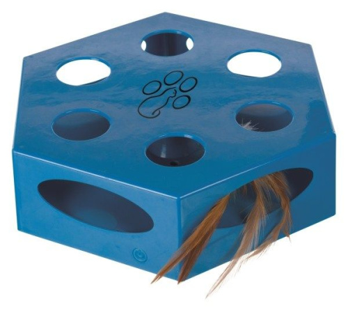 Игрушка для кошки Turning Feather, пластик, 22 см, синий