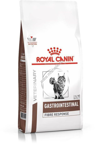 ROYAL CANIN VD GASTROINTESTINAL FIBRE RESPONSE FR31 2 кг ветеринарная диета, сухой корм для кошек при острых и хронических запорах 