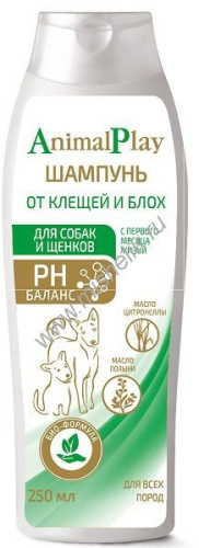 ANIMAL PLAY 250 мл шампунь репеллентный для собак 