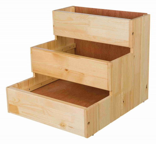 Лесенка для собак, 40 × 38 × 45 см, деревянная