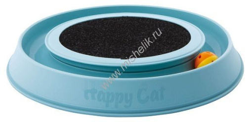 GEORPLAST HAPPYCAT 41 см x 38 см x 5 см когтеточка-игрушка с шариком ковролин 