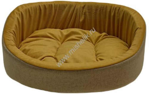 HOMEPET Montana №2 49 см х 43 см х 17 см диванчик горчичный для домашних животных