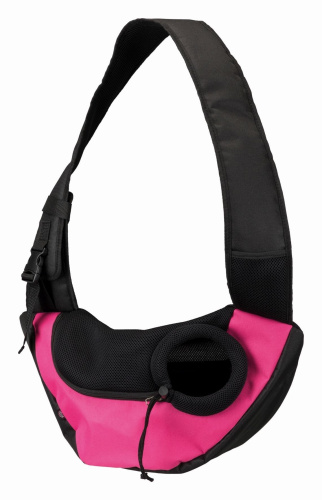Слинг-переноска Sling, 50 × 25 × 18 см, розовый/чёрный