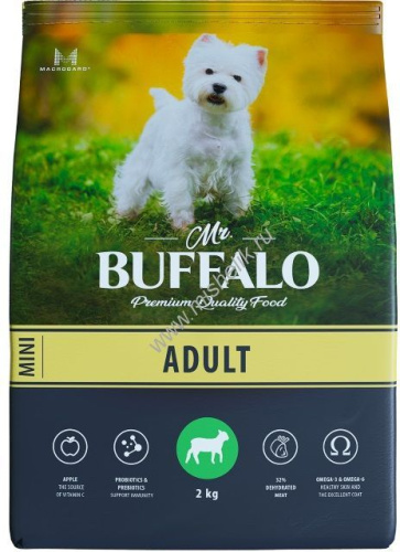 MR.BUFFALO ADULT MINI 2 кг сухой корм для собак мелких пород ягненок 