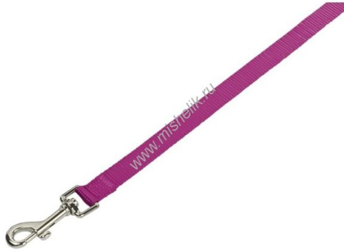 NOBBY CLASSIC длина 120 см ширина 20 мм поводок для собак нейлон малиновый 1х66