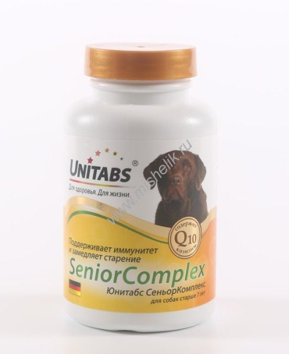UNITABS Senior Complex UT c Q10 100 таб для собак 1х8