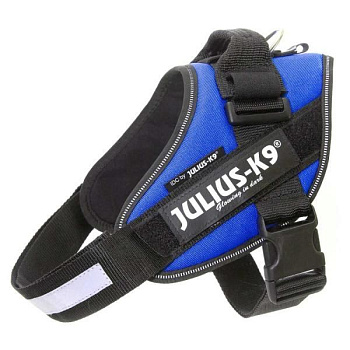 JULIUS-K9 шлейка для собак IDC®-Powerharness 3 (82-115см/ 40-70кг), синий