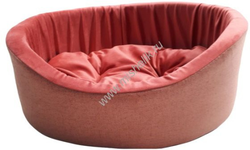 HOMEPET Montana №1 43 см х 38 см х 15 см лежак ягодно-розовый для домашних животных