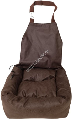 HOMEPET Tokio chocolate 48 см х 52 см х 17 см автокресло для животных шоколадное