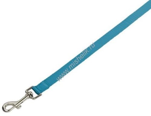 NOBBY CLASSIC длина 120 см ширина 20 мм поводок для собак нейлон голубой 1х66