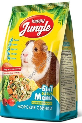 HAPPY JUNGLE 400 г корм для морских свинок 