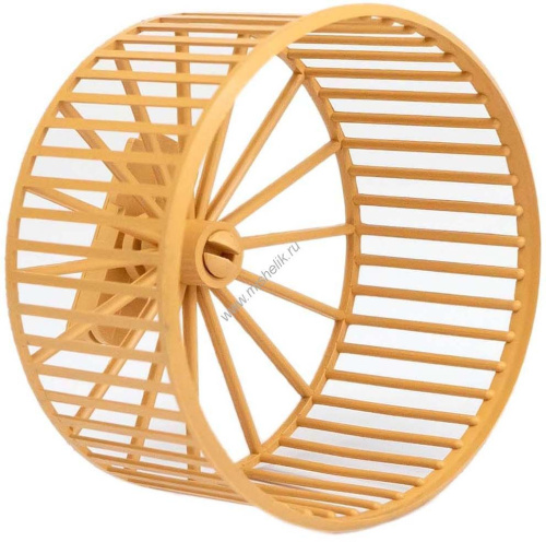 HOMEPET D 9 см колесо для грызунов без подставки пластиковое бежевое 