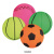 Игрушка мяч ф 6 см, набор 24 шт.