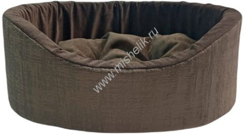 HOMEPET Indigo chocolate №3 57 см х 45 см х 20 см лежак шоколадный для домашних животных