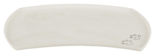 Коврик под миску, силикон, 48 × 27 см, прозрачный