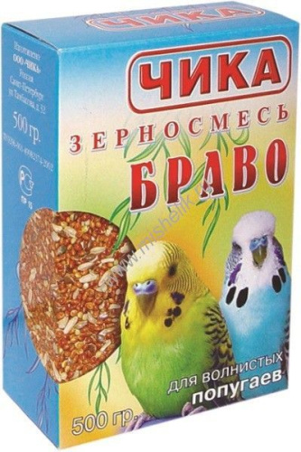Чика Браво 500 г корм для попугаев 