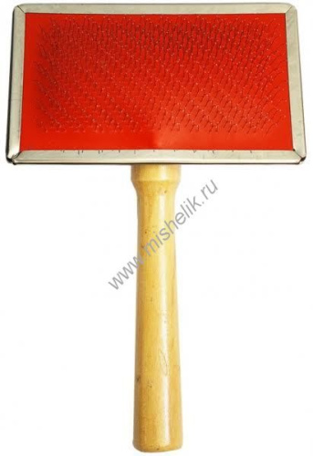 №1 14 см х 12 см щетка средняя для животных с металлическими зубьями блистер 1х60
