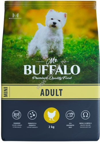 MR.BUFFALO ADULT MINI 2 кг сухой корм для собак мелких пород курица 