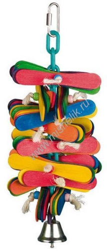 NOBBY ПОДВЕСКА ЦВЕТНЫЕ ПАЛОЧКИ 25 см х 9 см игрушка для птиц 