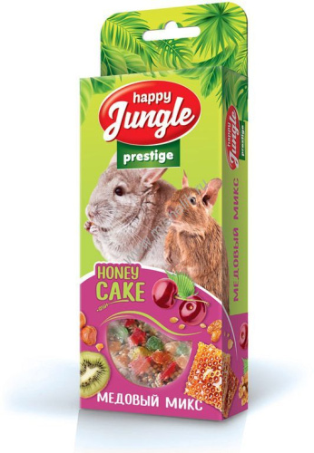 HAPPY JUNGLE Престиж 3 шт корзинки для грызунов медовый микс 