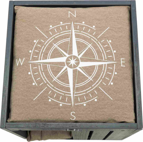 Домик-когтеточка BE NORDIC Alva, 36 X 51 X 36 см, антрацит / песочный