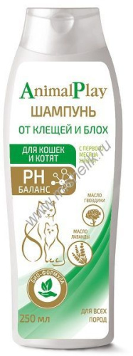 ANIMAL PLAY 250 мл шампунь репеллентный для кошек 