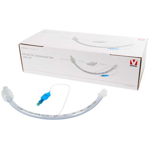 Эндотрахеальная трубка Kruuse, с манжетой 8мм , для вентиляции легких