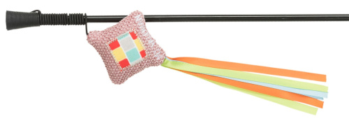 Игрушка для кошки удочка Junior желтая, полиэстер, 42 см