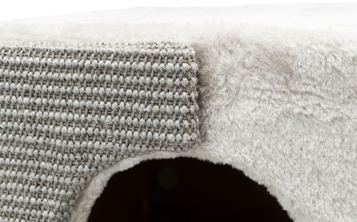 Когтеточка Cuddly с лежаком для кошек на стеллаж  33 х 70 х 37 см, серая