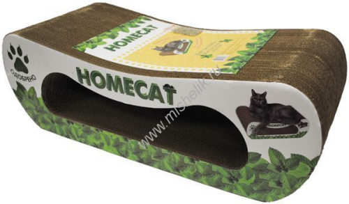 HOMECAT Мятная волна 61х25х20 см когтеточка большая гофрокартон