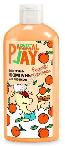 ANIMAL PLAY SWEET Бережный 300 мл шампунь для щенков и котят персиковый марципан 