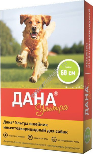 APICENNA ДАНА УЛЬТРА 60 см ошейник инсектоакарицидный для собак лайм 