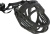 Намордник Muzzle Flex, резина, S (20 см, длина лобного ремня до 20 см), чёрный