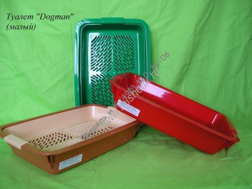 DOGMAN 35х25х5 см туалет для кошек с сеткой малый 