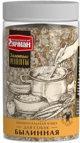 ЧЕТВЕРОНОГИЙ ГУРМАН 300 г моментальная каша для собак Былинная 