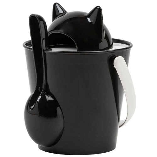 United Pets ведро для сухого корма "Cat-Crick" 7,5 л, черное, для кошек