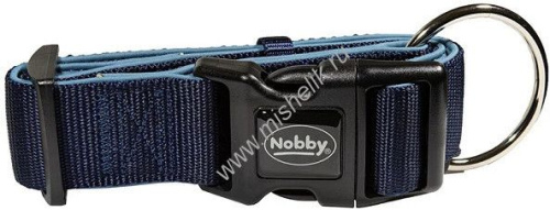 NOBBY CLASSIC PRENO EXTRA длина 55-70 см ширина 38-40 мм ошейник для собак нейлон синий 