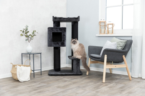 Домик для кошки XXL Izan, 122 см, антрацит