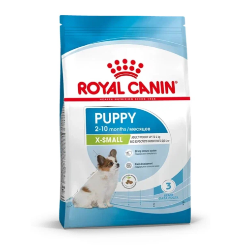 ROYAL CANIN X-SMALL PUPPY 1,5 кг сухой корм для щенков миниатюрных размеров от 2 до 10 месяцев 