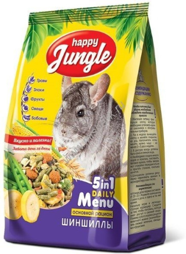 HAPPY JUNGLE 400 г корм для шиншилл 