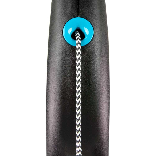 flexi рулетка Black Design XS (до 8 кг) 3 м трос черный/голубой