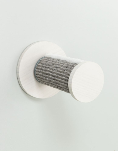 Настенная когтеточка, элемент 3, "3 ступени", 3 х ф 18 х 22 см, белый/серый