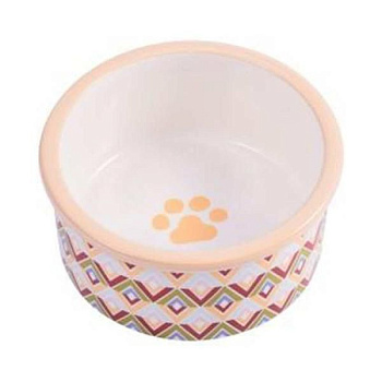 Миска Mr.Kranch керамическая для собак 600 мл с орнаментом
