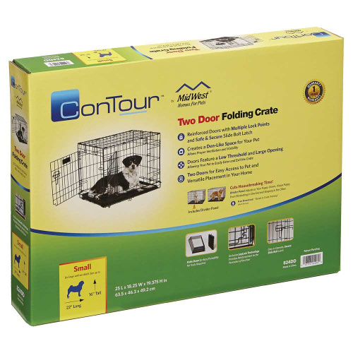 Клетка MidWest Contour для собак 63х46х49h см, 2 двери