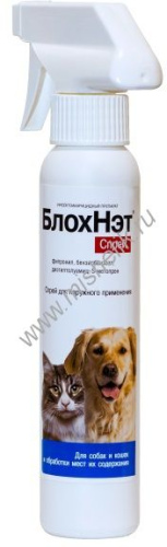 АСТРАФАРМ БЛОХНЭТ 125 мл спрей для кошек и собак 1х9
